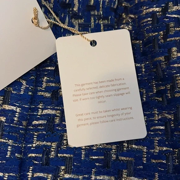 Scanlan Theodore Tinsel Tweed Jacket Size 10 NWT